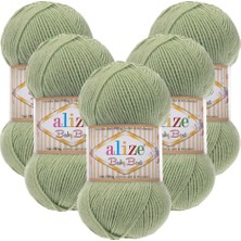 Alize Baby Best 5'li 138 Zeytin El Örgü Ipliği