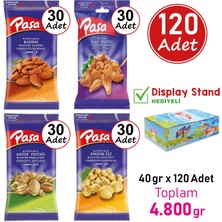 Paşa Kuruyemiş Toptan Karışık Kuruyemiş 40 gr x 120 Adet (1. Kalite)