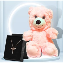 Forentina Rose Melek Kolye - Peluş Ay Hediye Set PS2909