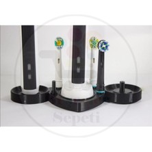 Bi'şeyler Sepeti Şarjlı Diş Fırçaları ve Başlıkları Için Stand / 2 Fırça 1 Şarj 4 Başlık Için Oral-B Uyumlu