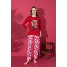 Rinda 9273 Ayıcık Görünümlü Pijama Takımı