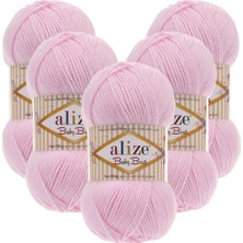 Alize Baby Best 5'li 185 Pastel Pembe El Örgü Ipliği