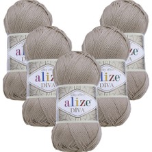 Alize Diva 5'li 167 Vizon El Örgü Ipliği