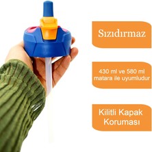 Maped Picnik Çelik Matara 430 ml ve 580 ml Uyu ml u Yedek Kapak Pipetli Pembe 879901