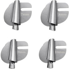 Globalhut Dikiş Haddelenmiş Hemmer Ayağı, 4pcs-3/4/5/6mm 4 Boyut Geniş Haddelenmiş Hem Basınç Ayağı Dikiş Makinesi Baskı Ayağı Hemmer Ayağı (Yurt Dışından)