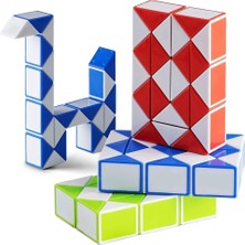 Bibizde 24 Parça Magic Snake Rubik Yılan Zeka Küpü Mini Boy