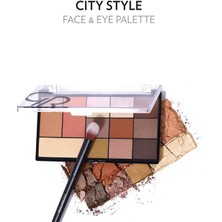Golden Rose City Style Face & Eye Palette No: 01 Warm Nude - Makyaj Paleti - 8691190966607