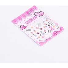 Bimotif Renkli Yapışkanlı Tırnak Sticker Seti, Karışık  1 Adet