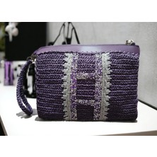 Vertiginoso Mor Kadın Portföy Clutch El Çantası