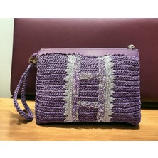 Vertiginoso Mor Kadın Portföy Clutch El Çantası