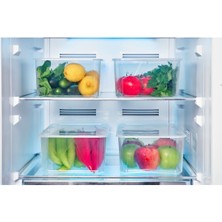 Tekno Trust 5 L + Saklama Kabı 5 Litre( 6 Adet) Erzak Dondurucu Buzdolabı Gıda Saklama Mikrodalga Uygun Büyük-