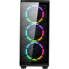 Noder  M.ATX 4X120 MM RGB Fan 500W USB 3.0  Oyuncu Bilgisayar Kasası