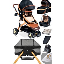 Bay Home Yeni Doğan 9 In 1 Full Takım 945 Travel Sistem Bebek Arabası Angel Sepet Anne Yanı Beşik