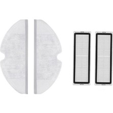 Srfn Ticaret Xiaomi Vacuum Mop 2c (XMSTJQR2C) Set 2 Adet Fiber Mop Bezi 2 Adet Hepa Filtre