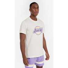 Tarmak Yetişkin Beyaz Spor Tişörtü NBA Lakers TS 900 - Basketbol