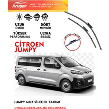 Kruger Citroen Jumpy Ön Cam Silecek Seti 1.6 1.5 2.0 Motoraraca Özel Orjinal Aparat 2016 Sonrası