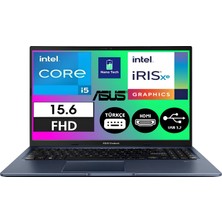 Asus Vivobook 15 X1502ZA-EJ1644 Intel Core I5 1235U 16GB 512GB SSD Windows 11 Pro 15.6" Fhd Taşınabilir Bilgisayar NANOTECH19