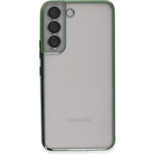 Newface Samsung Galaxy S22 Kılıf Razer Lensli Silikon - Yeşil 327107