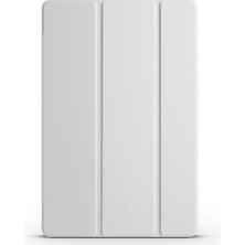 M.TK Moveteck Samsung Galaxy Tab S9 Fe Plus 12.4 Inç Kılıf Akıllı Smart Uyku Modlu Standlı Arkası Şeffaf Kapak Slim SM-X610