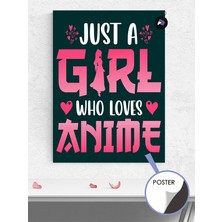 Postermanya Just A Girl Motto Manga Anime Poster - Afiş - Dekoratif Duvar Posteri
