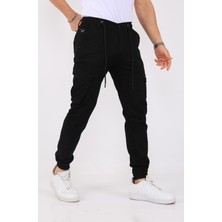 2Five Erkek Kargo Cepli Lastik Paça Basic Gabardin Jogger Pantolon