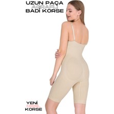 KORSEFABRİKA Trend Mood STORE Agraflı Göğüs Altı Zayıflatan Toparlayıcı Uzun Paça Badi Korse