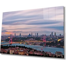 Miraaxx Istanbul Boğazı Manzara 4mm Dayanıklı Cam Tablo Temperli Cam
