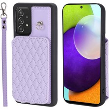 Seashell Digital Samsung Galaxy A52 4g 5g A52S 5g Rfıd Engelleme Kickstand Case Pu Deri Kaplamalı Tpu Telefon Kabuğu B K Kayış Telefon Kılıfı (Yurt Dışından)