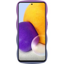 Seashell Digital Samsung Galaxy A72 4g 5g Vaka Dalga Kenarı Tamı Tpu Telefon Ası+Lavanta Telefon Kılıfı (Yurt Dışından)