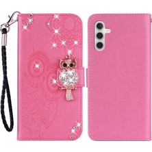 Seashell Digital Samsung Galaxy A05S Için 4g Case Rhinestone Dekor Deri Telefon Cüzdan Kapağı Stand Gülle Telefon Kılıfı (Yurt Dışından)