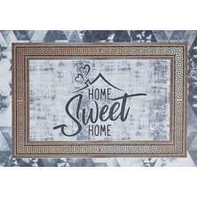 By Dora Dijital Baskı Kapı Önü Paspasları Mermer Desen  *homes Sweet Home Model 3*