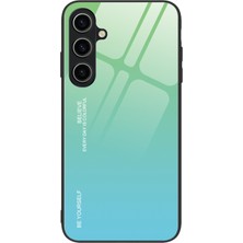 Seashell Digital Samsung Galaxy A15 Için 4g Cam Gradyan Renk Şok Geçirmez Temperli Cam Arka Ciman Telefon Kılıfı (Yurt Dışından)