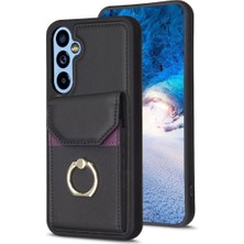 Seashell Digital Samsung Galaxy A54 Için 5g Kickstand Pu Deri+Tpu Tutucu Cep Telefonu Kabuk Telefon Kılıfı (Yurt Dışından)