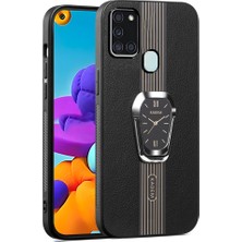 Seashell Digital Samsung Galaxy A21S Için Kadem Case Folding Kickstand Elektraplatma Telefon Kılıfı (Yurt Dışından)