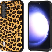 Seashell Digital Samsung Galaxy S23 Fe Leopard Doku Pu Deri+Tpu+Pc Telefon Kılıfı (Yurt Dışından)