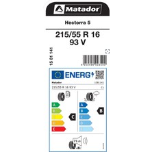 Matador 215/55 R16 93V Hectorra 5 Oto Yaz Lastiği (Üretim Yılı:2024)