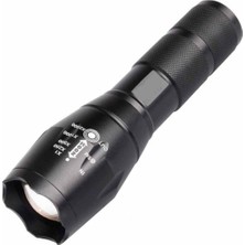 Dgspirit Ha Teleskopik LED El Feneri Şarjlı Kamp Flaş Işığı Mini Zumlanabilir Torch-Blackt6 Üst Seviye VERSION13.4*3.8*2.6CM (Yurt Dışından)