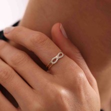 Sembol Gold Altın Sonsuzluk Yüzük YENİ