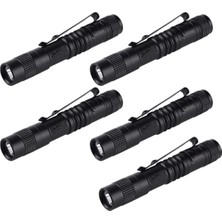 Dgspirit 5x El Feneri Kalem Torch Süper Küçük Mini Aaa Xpe-R3 LED Lamba Kemer Klipsi Işık Cep Torch ile (Yurt Dışından)