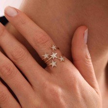 Sembol Gold Yıldız Seli Altın Yüzük