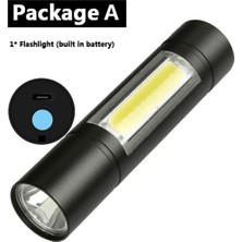 Dgspirit Xp-G Q5 Dahili Pil Penlight Zoom LED El Feneri Torch Lambası Su Geçirmez Darbeye Dayanıklı, Sert Ampuller-Sabit Odak (Yurt Dışından)