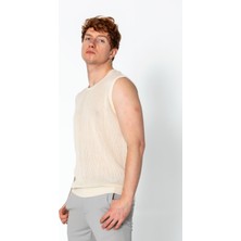 Cekmon Erkek Fit Extra Rahat Delikli Bisiklet Yaka Kolsuz T-Shirt