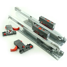 Samet Slide Push Open 25 cm Tam Açılım Çekmece Ray Mandal Dahil