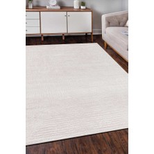 Efor Halı Elmina Beyaz Halı Yumuşak Oturma Odası Salon Çocuk Odası Mutfak Halısı F0316 80 x 150