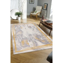 Efor Halı Troya Krem Gold Halı Yumuşak Oturma Odası Salon Çocuk Odası Mutfak Halısı J0067 80 x 150