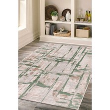 Efor Halı Lynosse Yeşil Halı Yumuşak Oturma Odası Salon Çocuk Odası Mutfak Halısı P1150 80 x 150