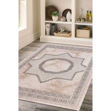 Efor Halı Lynosse Krem Halı Yumuşak Oturma Odası Salon Çocuk Odası Mutfak Halısı P1163 80 x 150