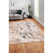 Efor Halı Lynosse Bej  Halı Yumuşak Oturma Odası Salon Çocuk Odası Mutfak Halısı P218A 80 x 150