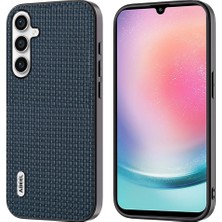 Seashell Digital Samsung Galaxy A24 4g Cowhide Deri Kaplamalı Pc+Tpu Telefon Kılıfı (Yurt Dışından)