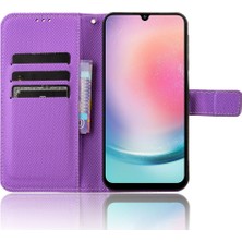 Seashell Digital Samsung Galaxy A25 5g Pu Deri Koruyucu Purple Telefon Kılıfı (Yurt Dışından)